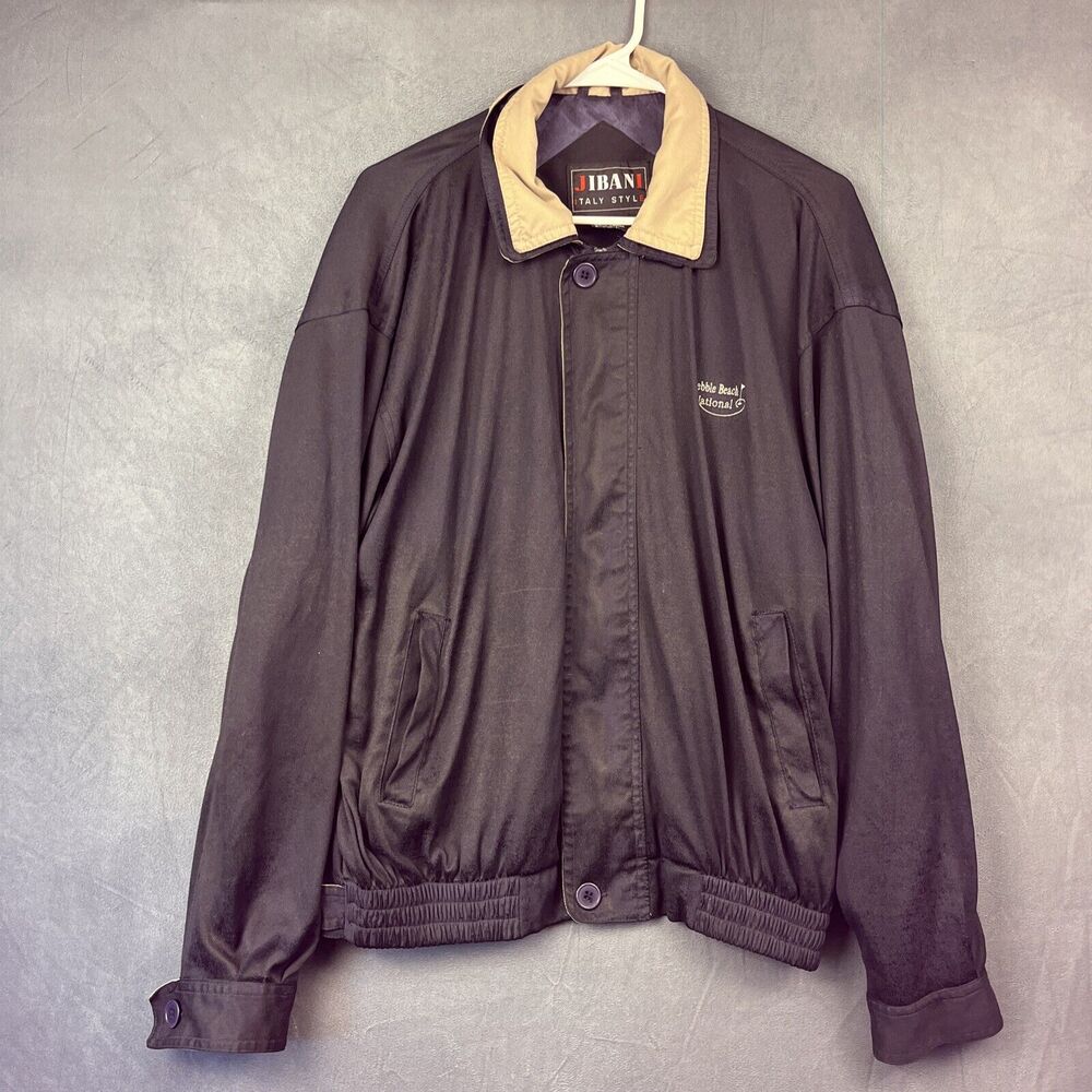 Jibani Jacket Pebble Beach National Bomber Golf Vintage Lined Preppy Lightweight